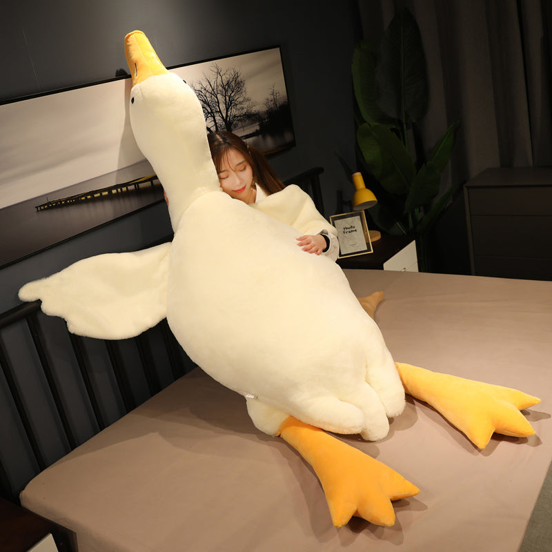 Goose Stuffed Animal Pillow Toy, Giant White Goose plush toy, (74.8 inches 190cm)
