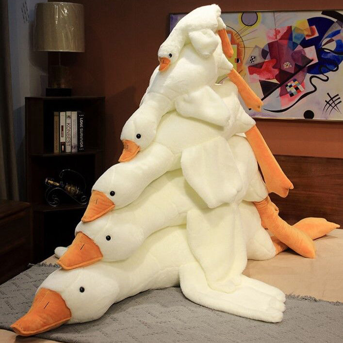 Goose Stuffed Animal Pillow Toy, Giant White Goose plush toy, (74.8 inches 190cm)