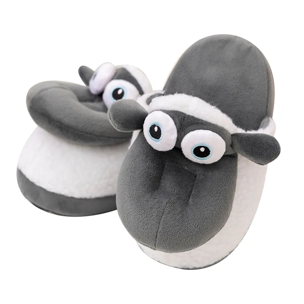 Warm Indoor Slippers Fleece Plush Bedroom Winter Boots