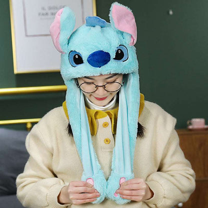 Airbag rabbit hat with moving ears, 60*25cm
