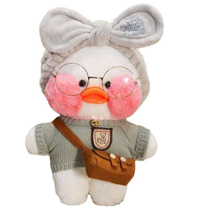 Cross-dressing hyaluronic acid duck plush doll