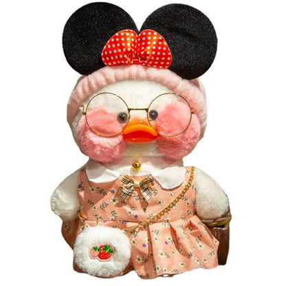 Cross-dressing hyaluronic acid duck plush doll