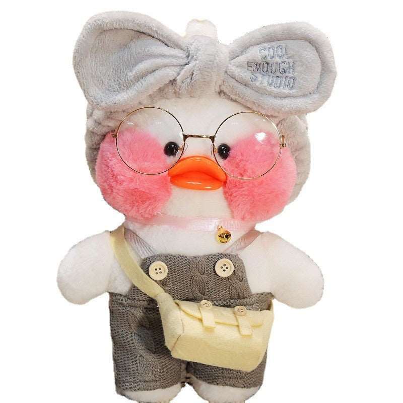 Cross-dressing hyaluronic acid duck plush doll