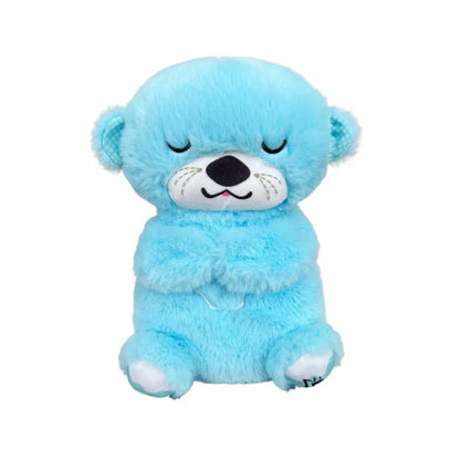 Breathing stuffed animal_otter blue