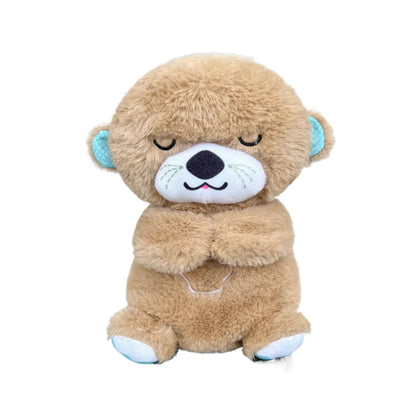 Breathing stuffed animal_otter brown