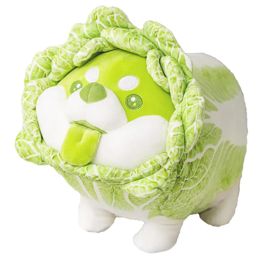 Cabbage Dog Plush Toy, Cute Vegetable Figure, Children's Gift & Decor