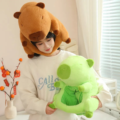 Capybara Hat Plush Toy, Capibara Stuffed Animals for Birthday Gifts Party Decoration
