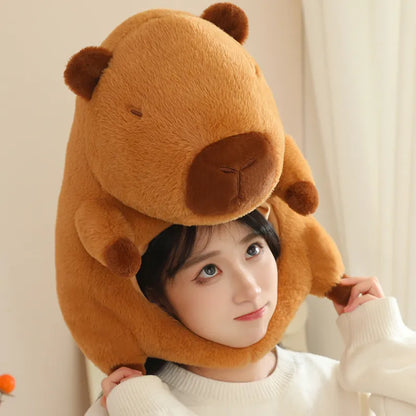 Capybara Hat Plush Toy, Capibara Stuffed Animals for Birthday Gifts Party Decoration