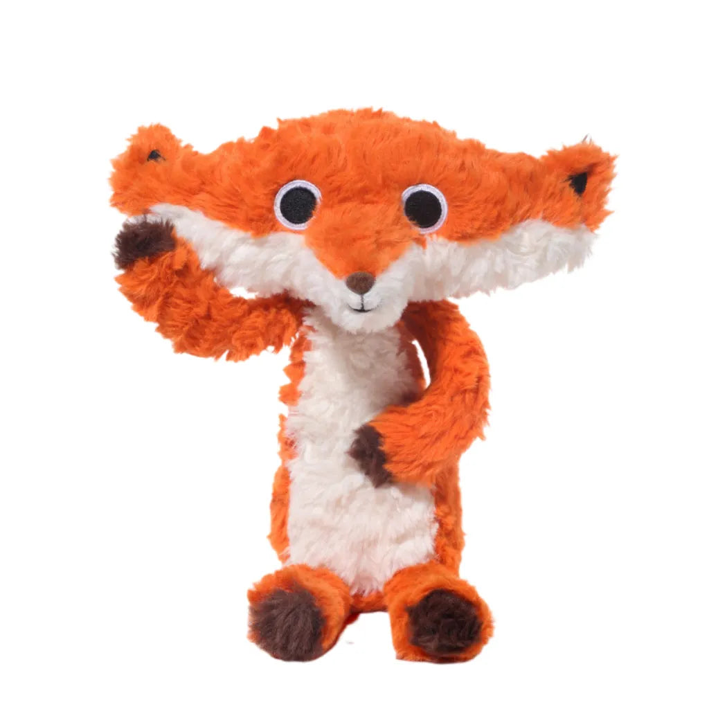 Cartoon orange fox stuffed toy 2