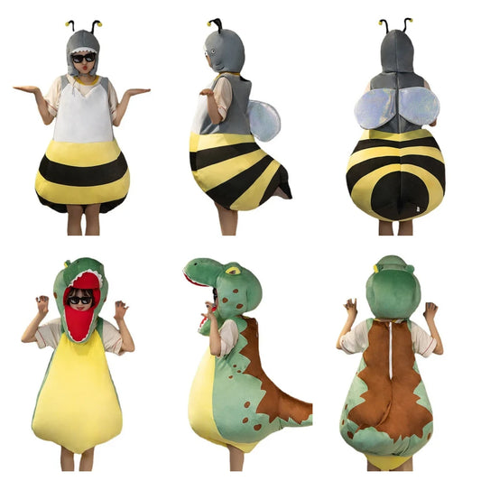 Halloween Cosplay Adult Child Shark Bee Costume stuffed animals