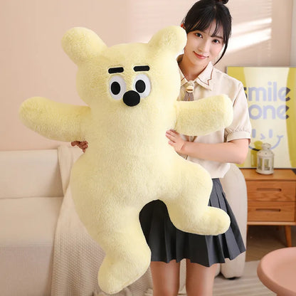 Cute Creamy Yellow Bear Doll plush toy Pillow