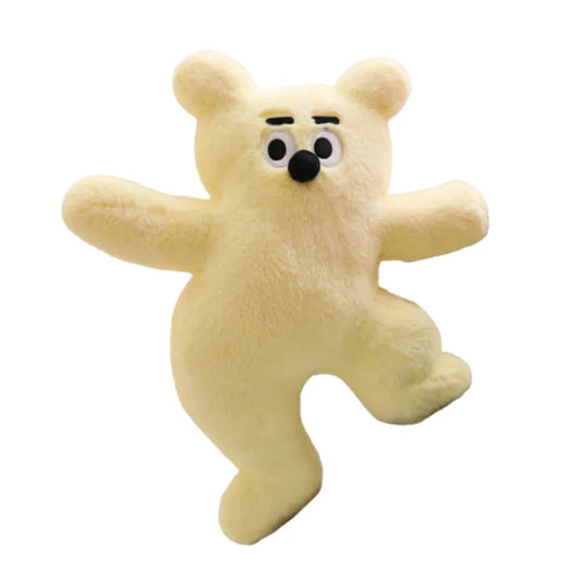 Cute Creamy Yellow Bear Doll plush toy Pillow