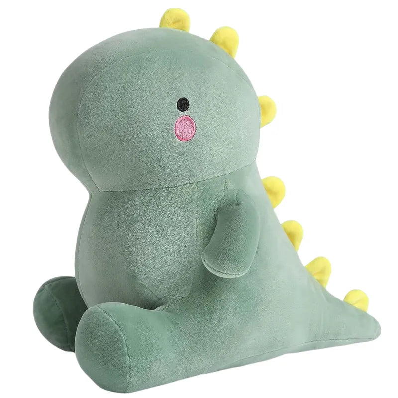 Cute Colourful Dinosaur Plush Toys, Fat Dinosaur Stuffed Animals Dolls Dark Green / 25cm(0.2kg)