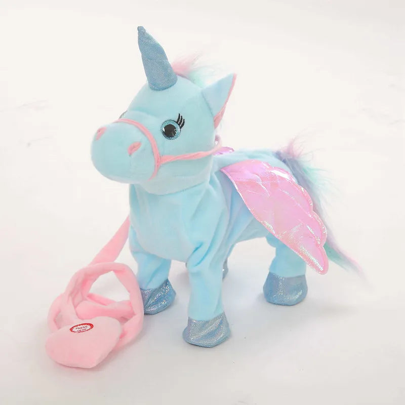 Electric Unicorn Plush Toy blue