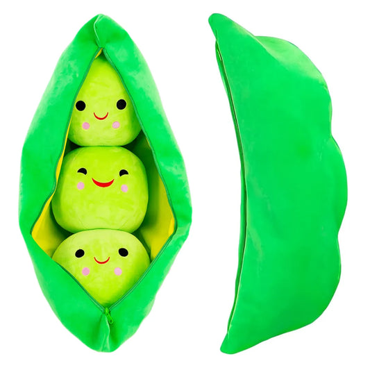 Giant Peas in A Pod Plush Toy Pea Pod Pillow Cute Pea Stuffed Toys