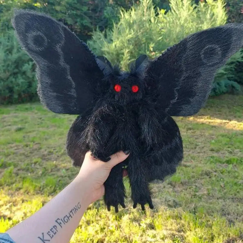 The cool Mothman’s bright red eyes could stare you down in an instant, and his huge dark figure cast fear and doubt in so many residents. He is perfect to join you on your vast adventures!