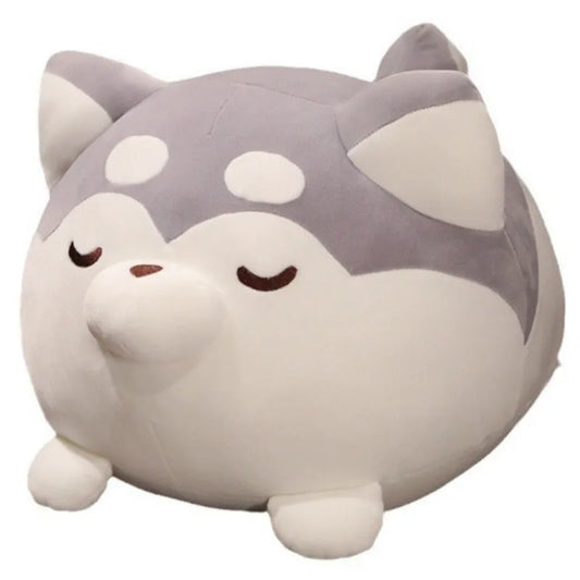 Husky Stuffed Animal Plush Pillow, Fat Huskie Soft Toys