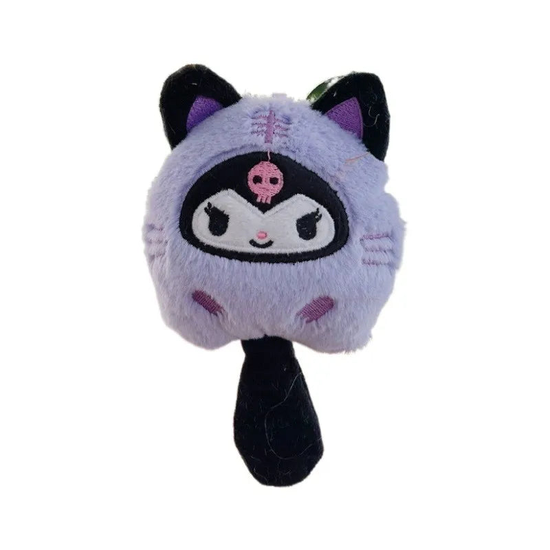 Cute Plush Cat Cosplay Keychain