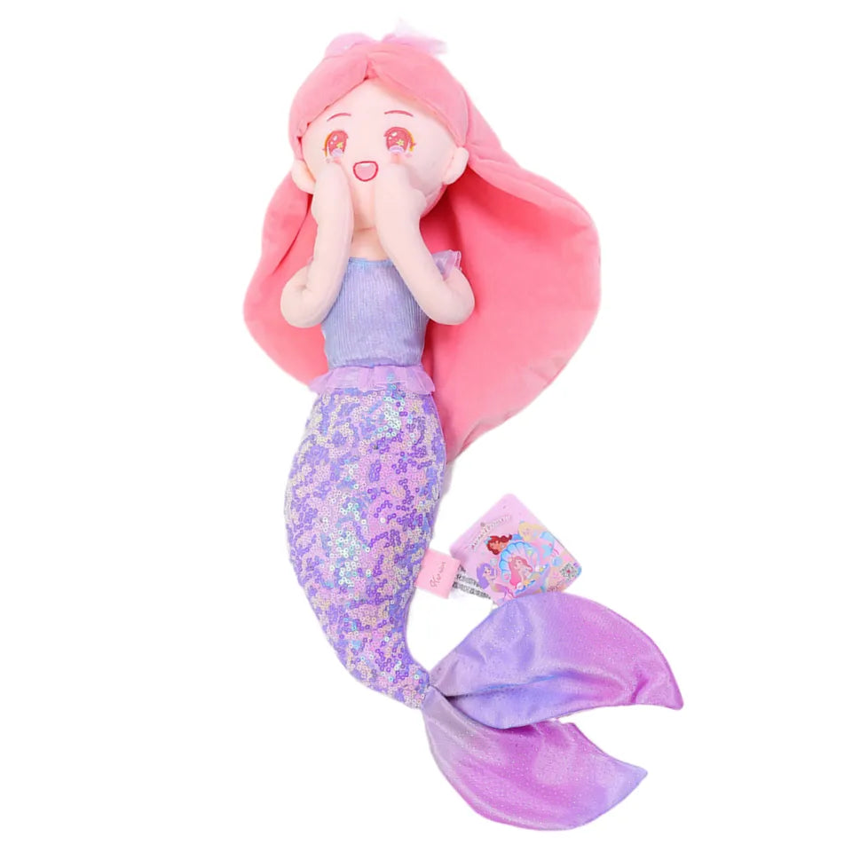 Mermaid Princess Stuffed Doll_pink purple