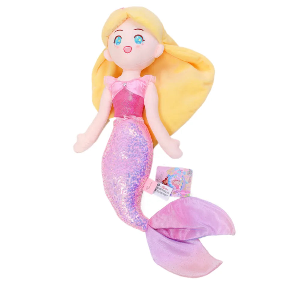 Mermaid Princess Stuffed Doll_yellow pink