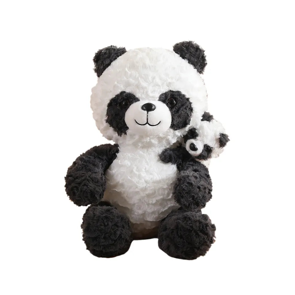 Mother and child plush toy_panda