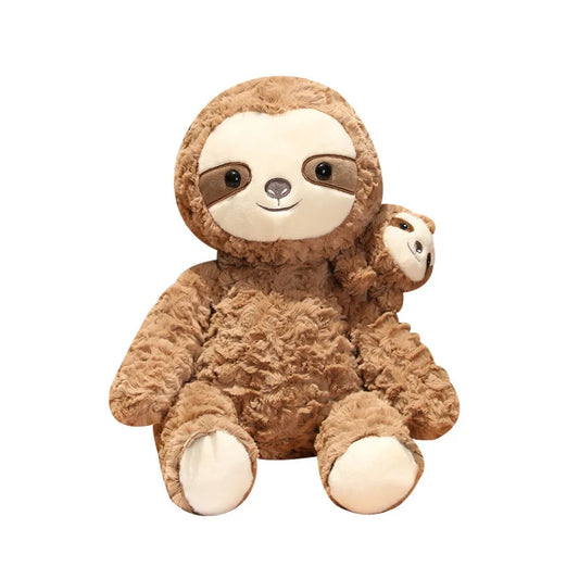 Mother and child plush toy_sloth