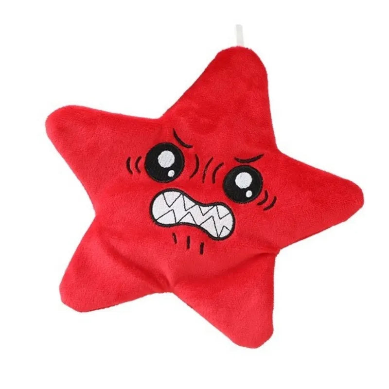 red_Moving Stars Plush Toy Can Sing Light Up and Imitate Sounds