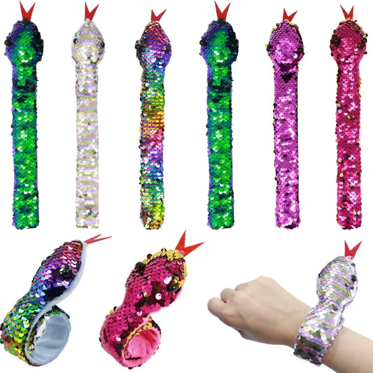 Sequin Snake Bracelet Plush Toy 1