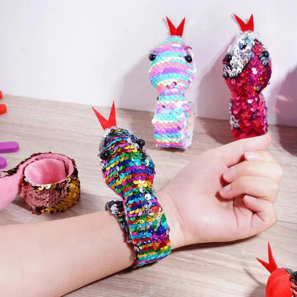 Sequin Snake Bracelet Plush Toy 2