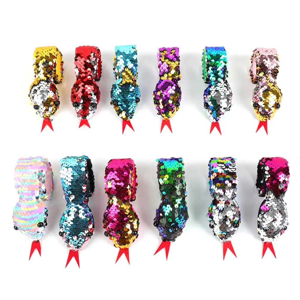 Sequin Snake Bracelet Plush Toy 3