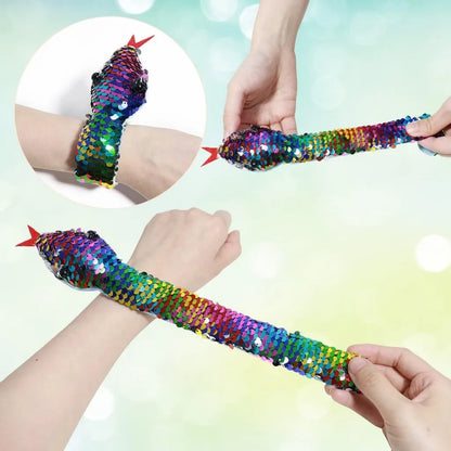 Sequin Snake Bracelet Plush Toy 5