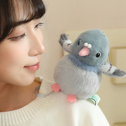Shoulder Magnetic Bird Plush Stuffed Animal toy for Halloween cospaly
