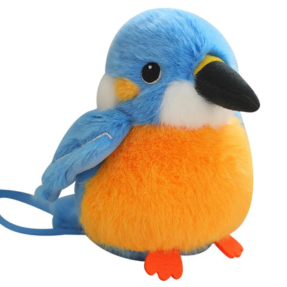 Shoulder Magnetic Bird Plush Stuffed Animal toy for Halloween cospaly