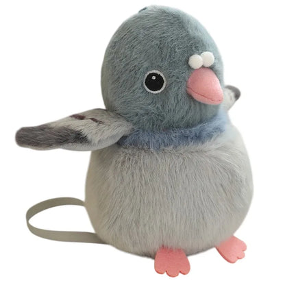 Shoulder Magnetic Bird Plush Stuffed Animal toy for Halloween cospaly