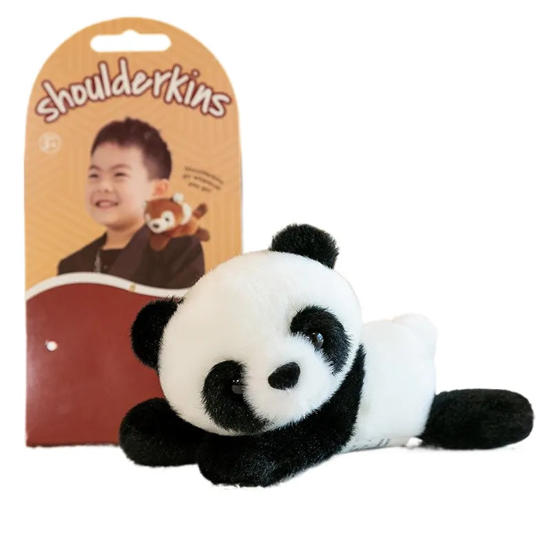 panda_Shoulder Magnetic Riding Stuffed Toy