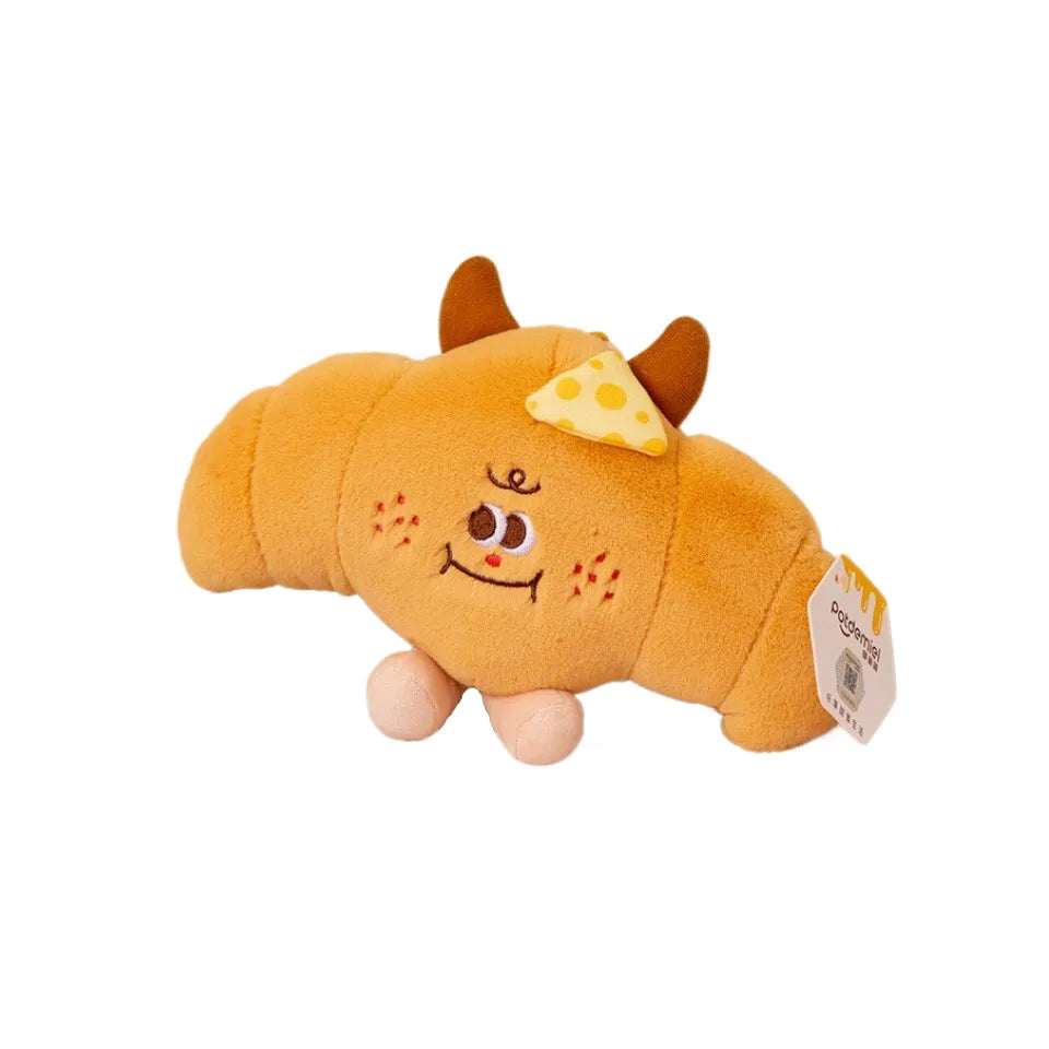 Simulated food plush toy_crossant