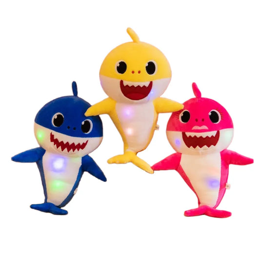 Singing Shark Doll stuffed animals with Music and Luminous Light, 11.8 inches