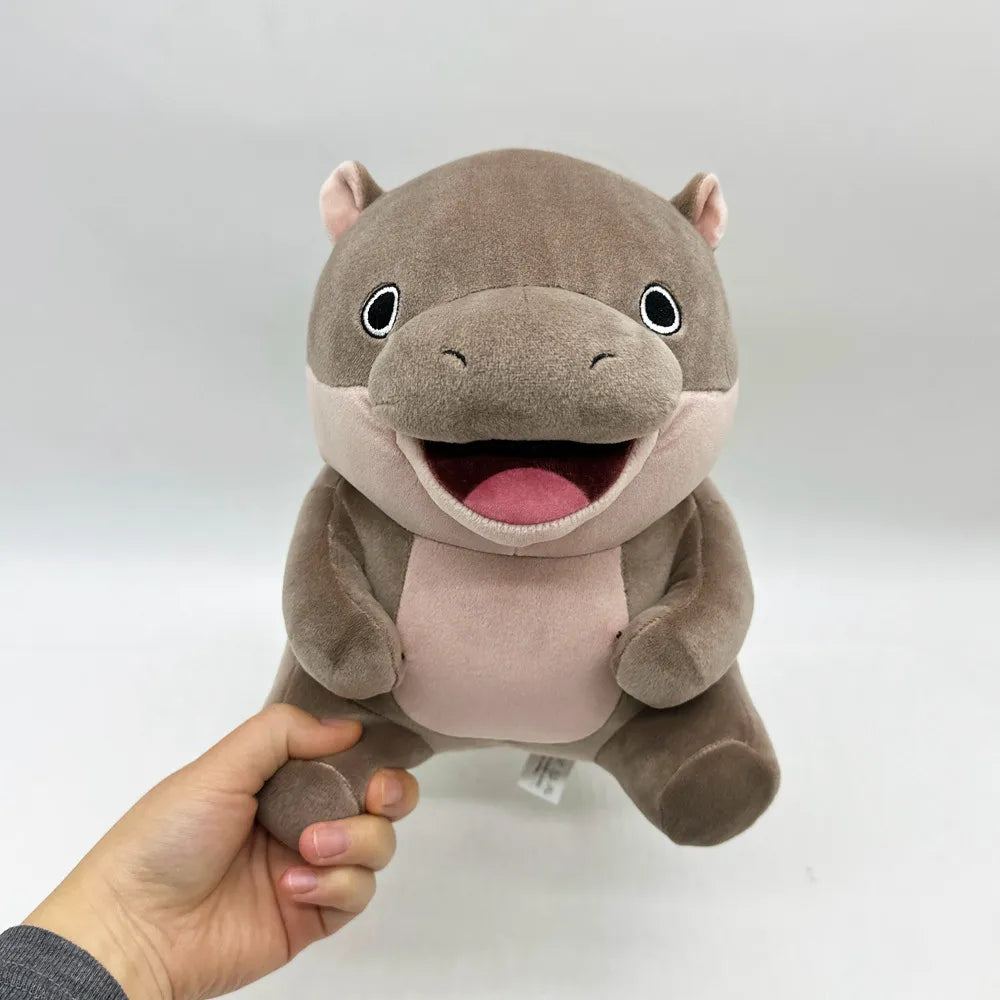 Moo Deng Hippo Plush toy, Cute Pygmy Hippopotamus Stuffed Animal  for Kids and Adults