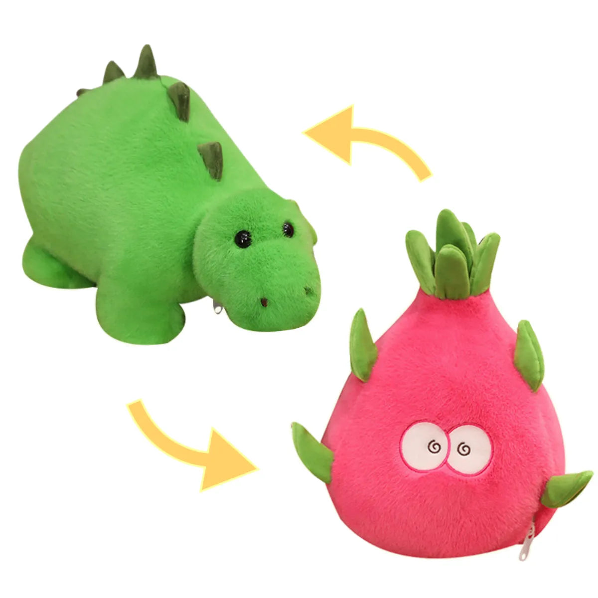 Transform into dragon fruit plush toy Funny Pitaya stuffed animals