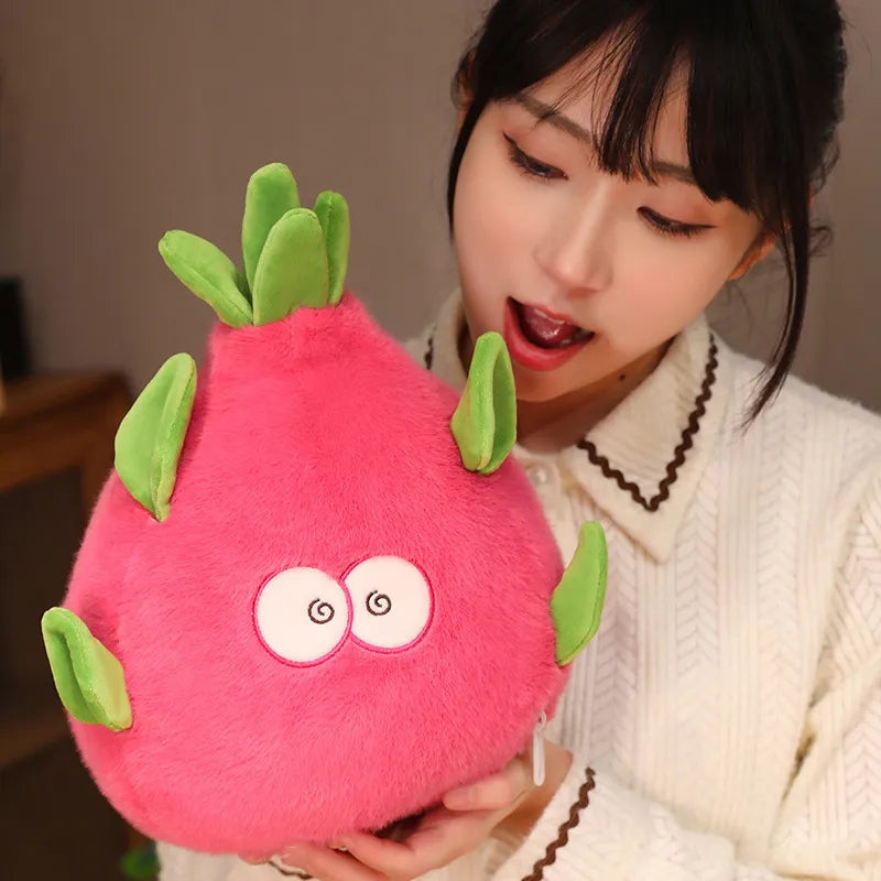 Transform into dragon fruit plush toy Funny Pitaya stuffed animals