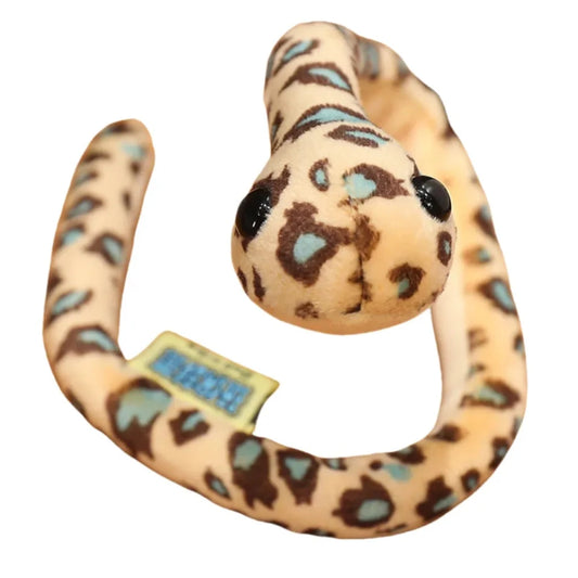 Twine Snake Stuffed Animal Toy_light brown and black