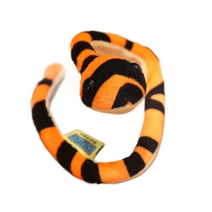 Twine Snake Stuffed Animal Toy_orange and black