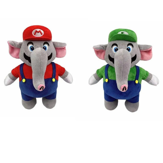 Super Mario Bros. Wonder Elephant Luigi Plush Toy 11"