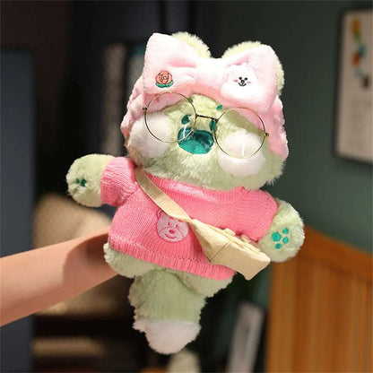 Cosplay cat stuffed animals plush toy, Washable cross-dressing cat