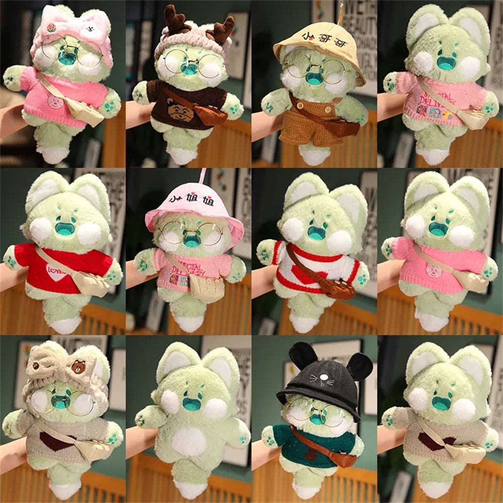 Cosplay cat stuffed animals plush toy, Washable cross-dressing cat