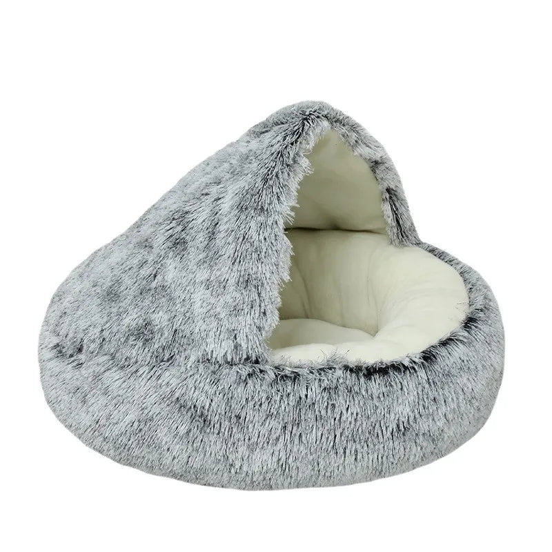 Cat Bed, Calming Small Dog Bed, Non-Slip Bottom Cat Mat Cave Bed, Machine Washable