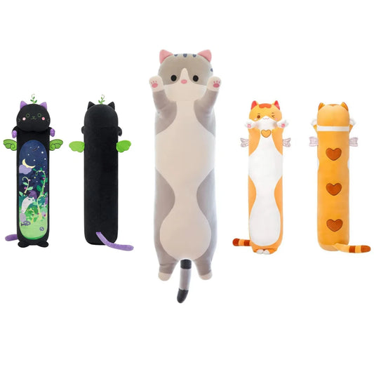 Long Cat Plush Body Pillow, 36” Cat Stuffed Animals