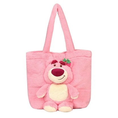 Cartoon  plush handbag cute Bear Storage bag, 10inch