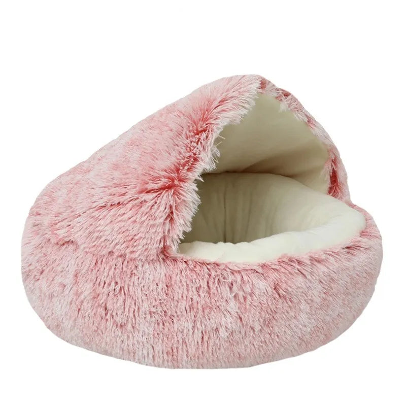 Cat Bed, Calming Small Dog Bed, Non-Slip Bottom Cat Mat Cave Bed, Machine Washable