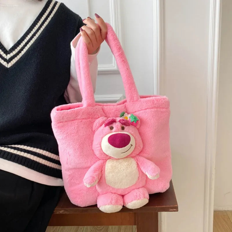 Plush storage online bag